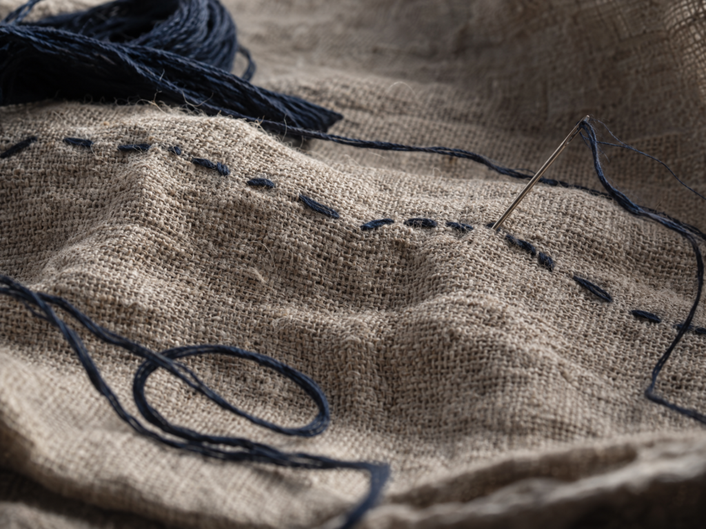 Abstract thread study used to illustrate a product-page layout